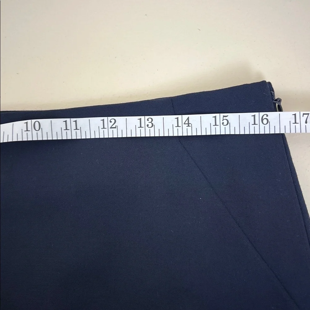 NWT Ann Taylor Women’s Navy Pencil Straight Side Slit Lined Skirt Size 10